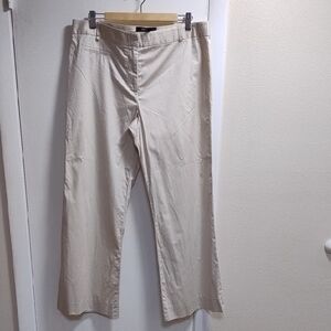 BCBGMAXAZRIA Classic Cream Pants Size 12